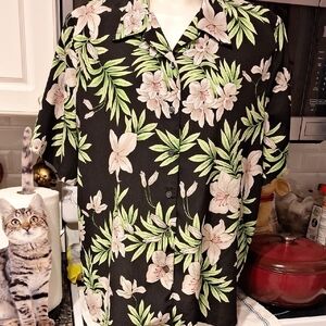 e Alia  Casual Button Down Shirt Short Sleeve Plus Size 20W